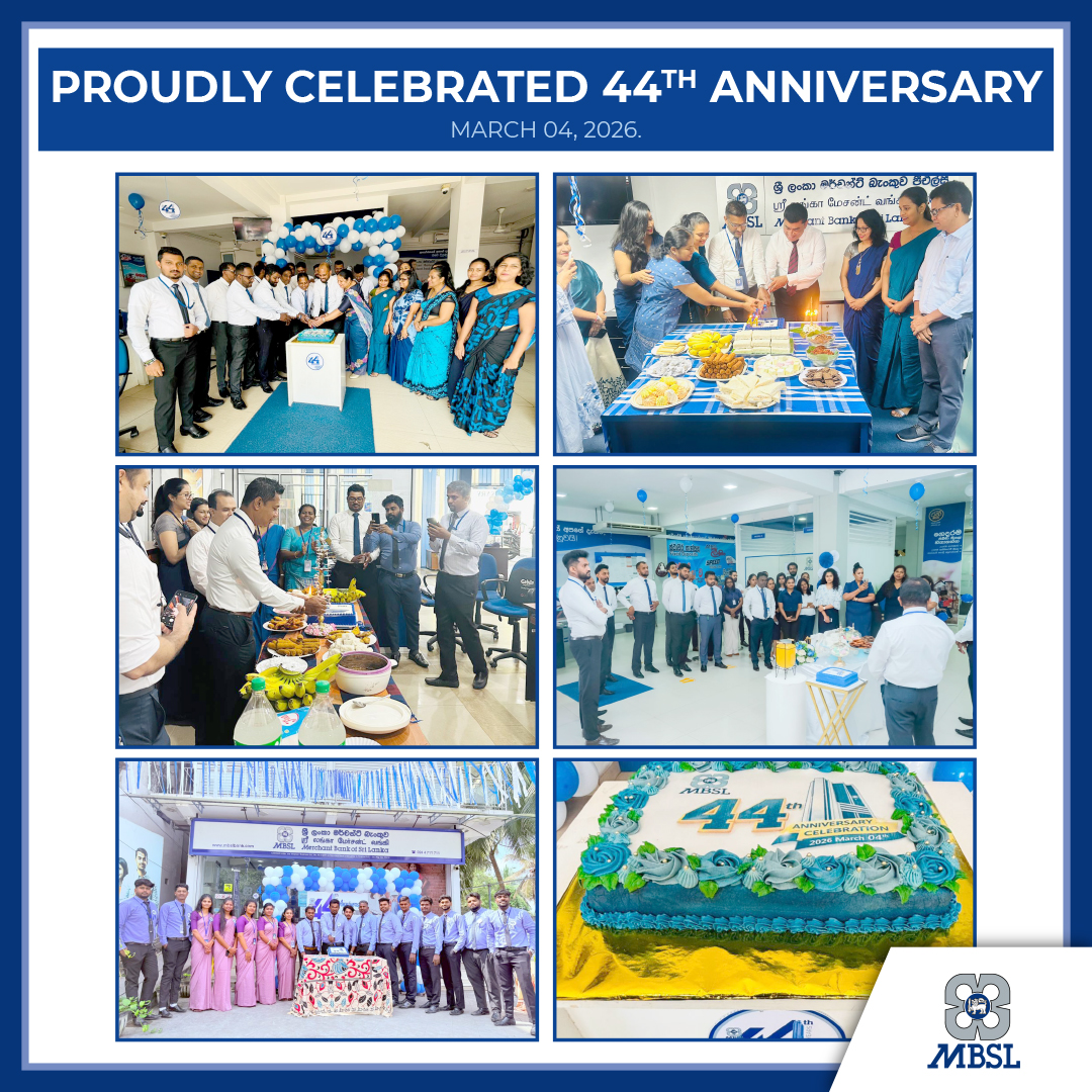 Merchant Bank of Sri Lanka Celebrates 44th Anniversary Across Key Branches Island-wide